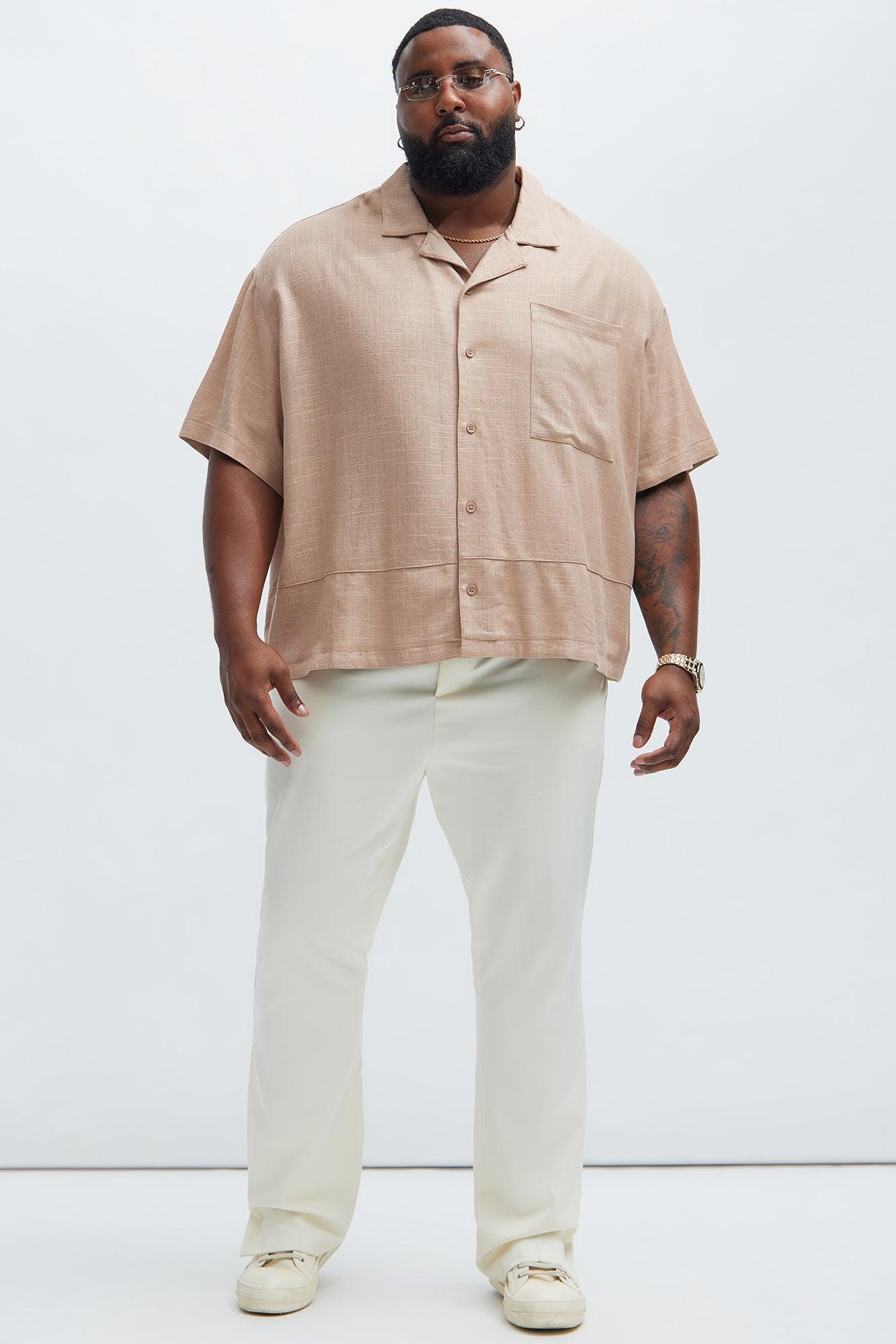 Silas Linen Shirt - Taupe Product Image