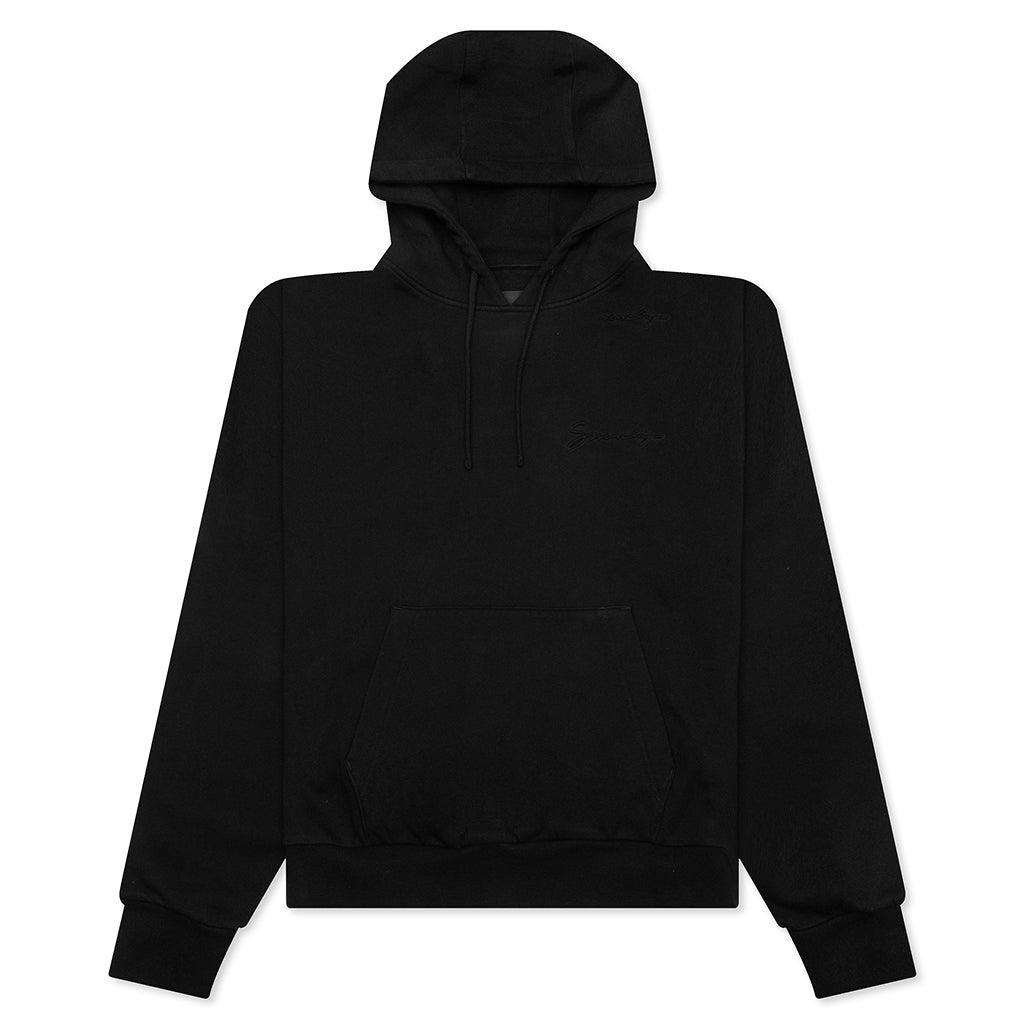Baroque Embossing Hoodie - Black Male Product Image