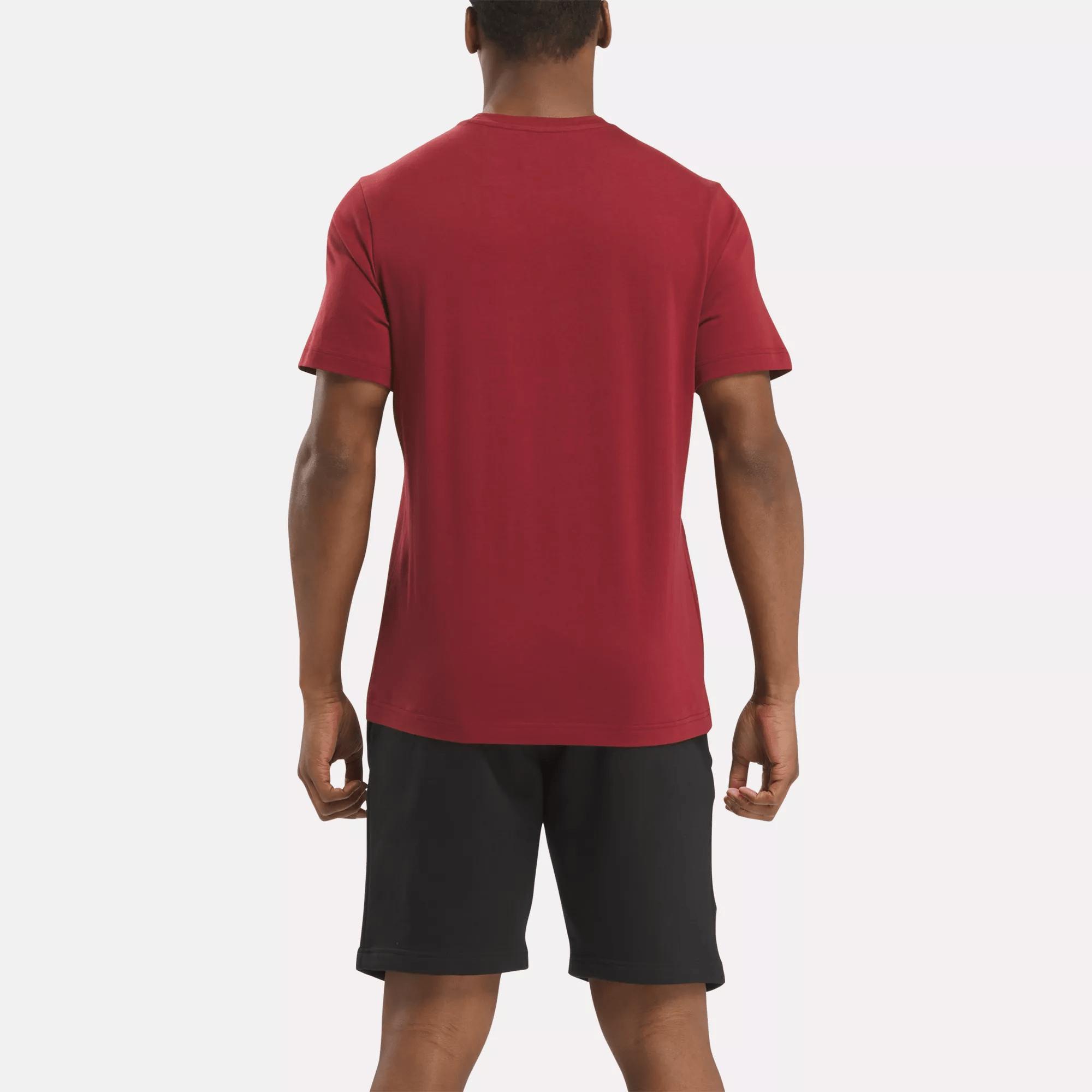 Men's Reebok Identity Big Stacked Logo T-Shirt Male Product Image