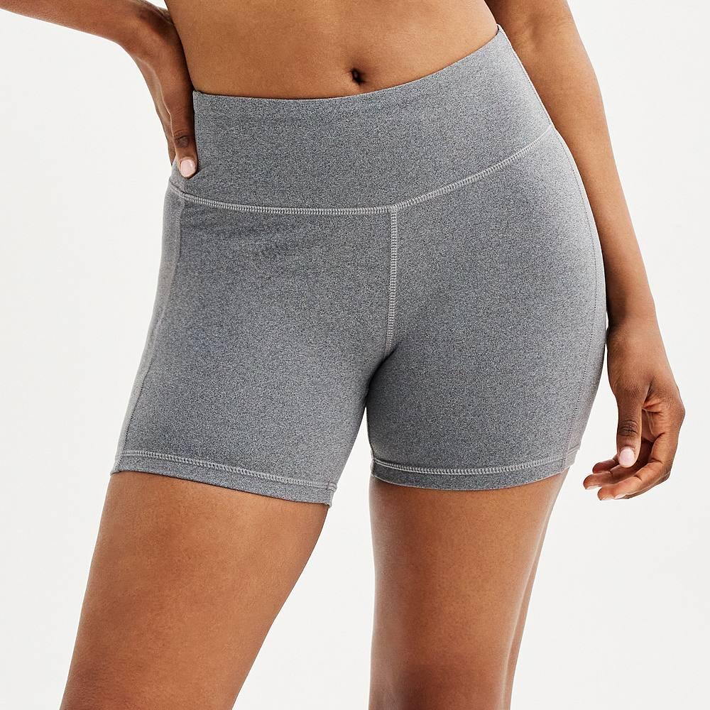Women's Tek Gear® Essential Soft Bike Shorts in Regular & Plus, Size: 4XL, Grey Product Image