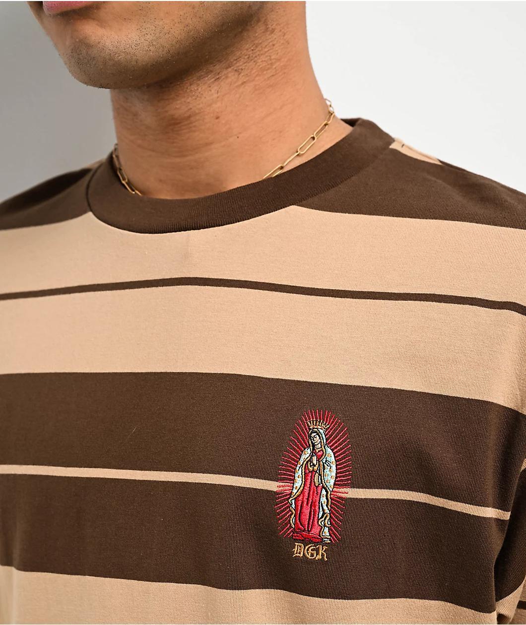 DGK Glory Brown & Tan Knit T-Shirt Product Image