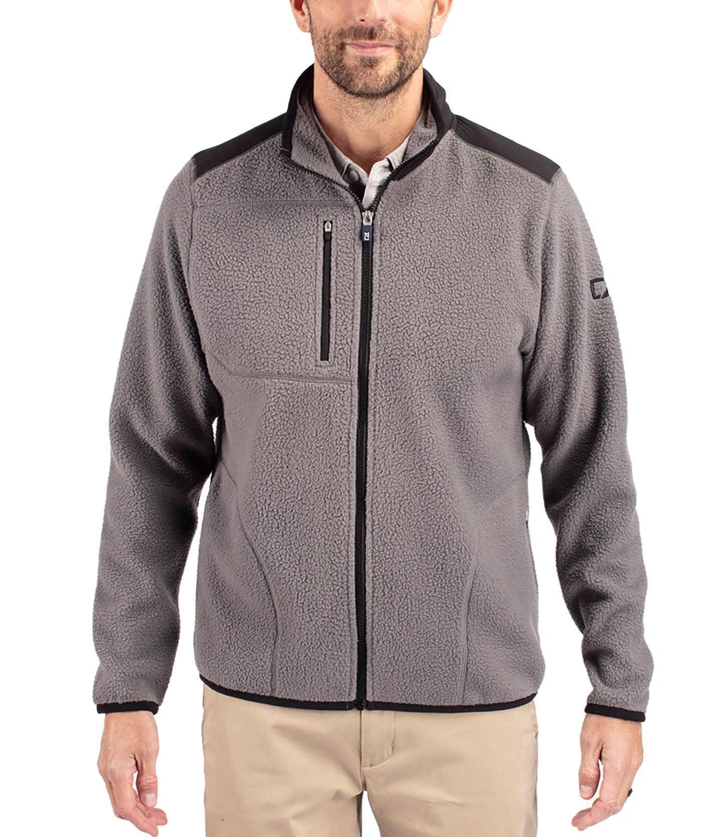 Cutter & Buck Cascade Eco Sherpa Mens Big & Tall Fleece Jacket Product Image