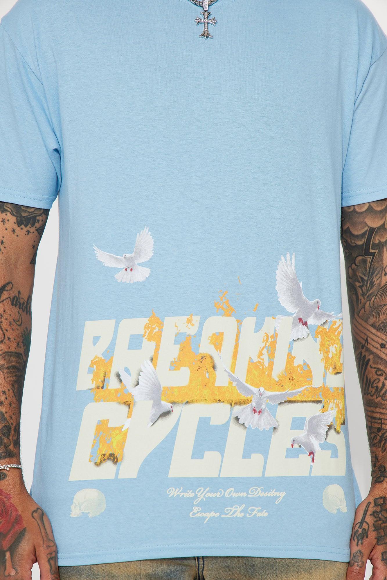 Breaking Cycles Short Sleeve Tee - Light Blue Product Image