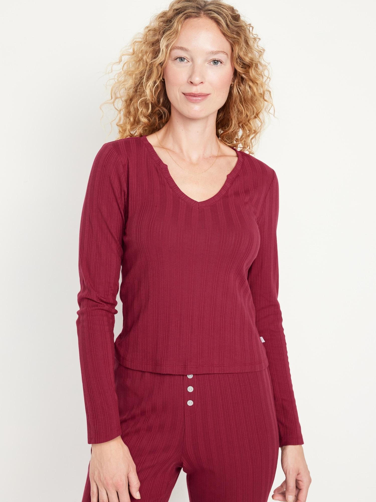 Pointelle Knit Pajama Top Product Image