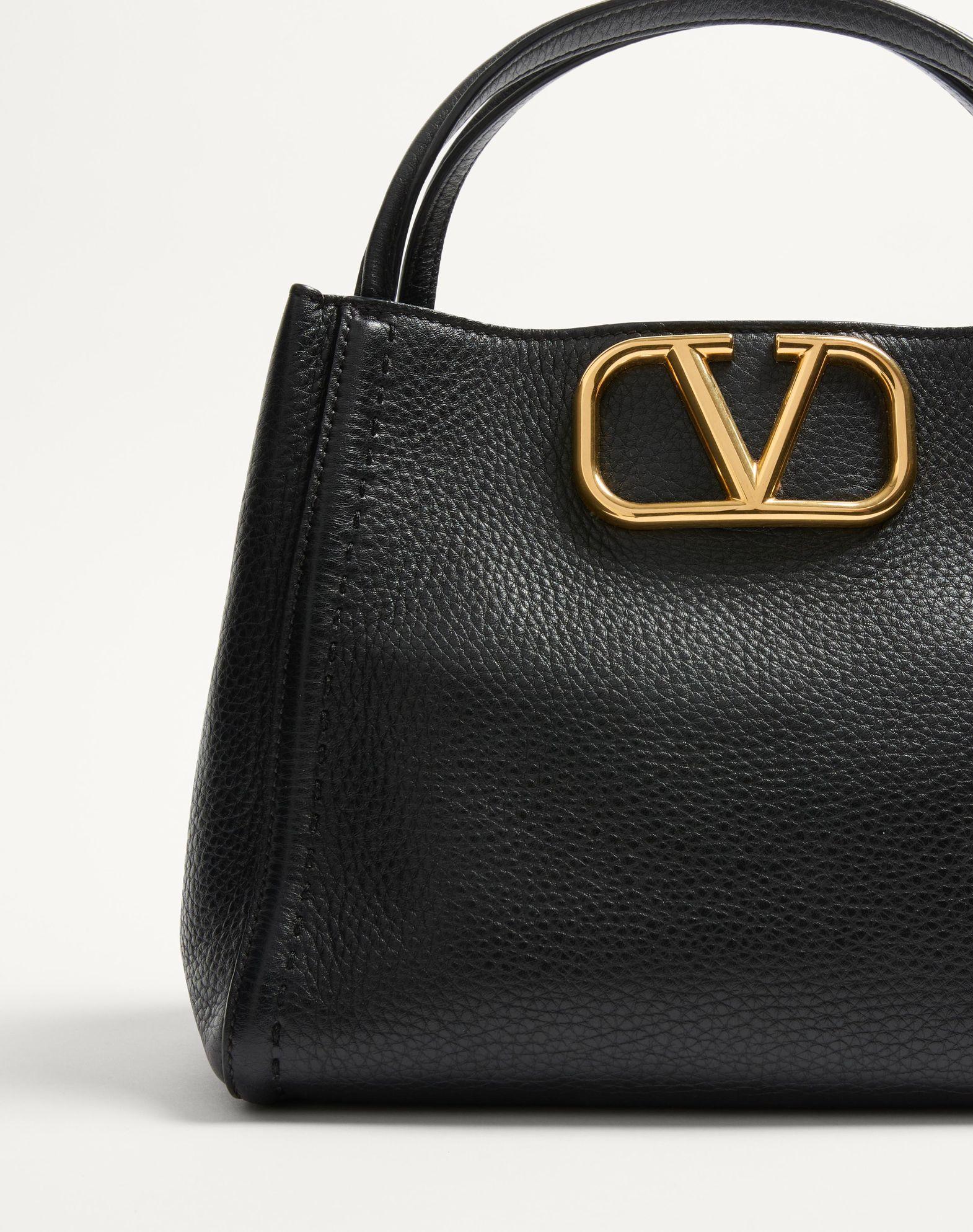 Valentino Garavani Alltime Medium Handbag In Grainy Calfskin Product Image