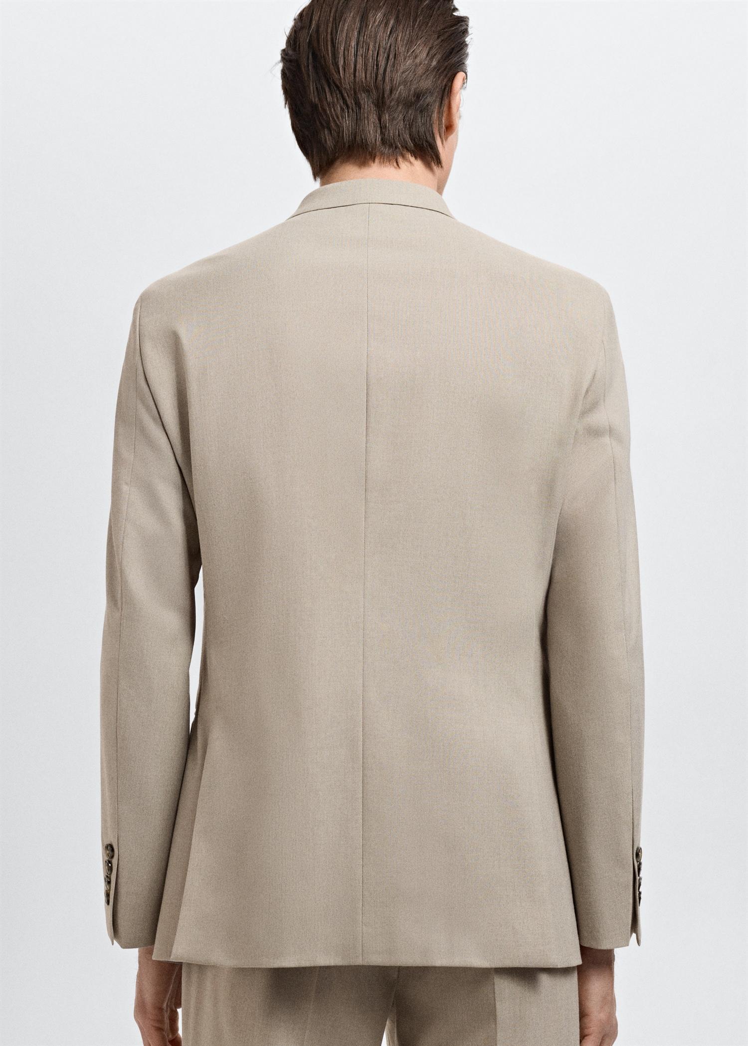 Monaco double-breasted slim-fit suit blazer - Men | MANGO USA Product Image