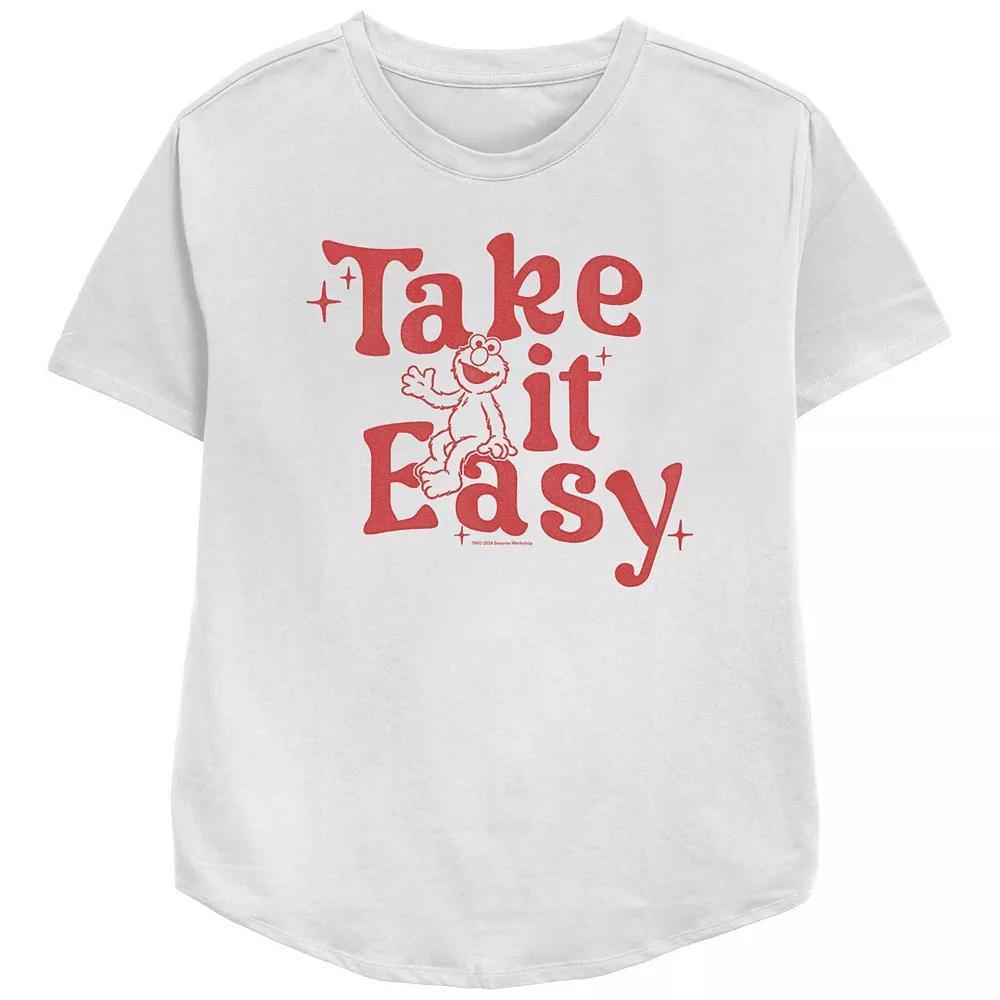 Women's PBS Kids Sesame Street Take It Easy Graphic Tee, Size: XXL, White Product Image