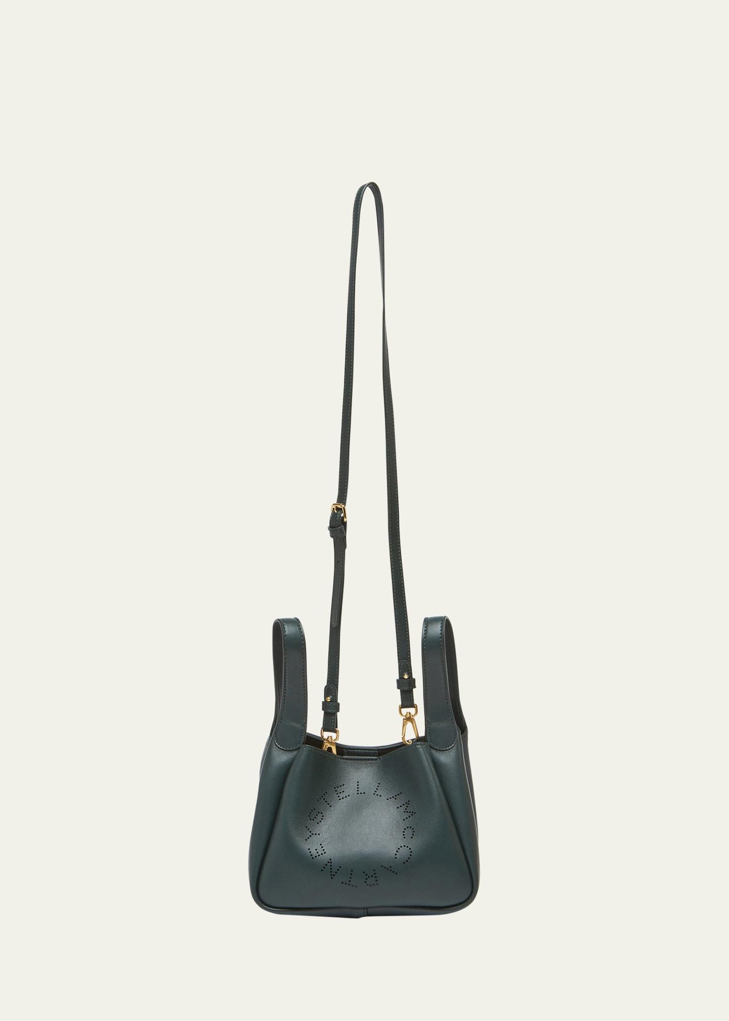 Womens Faux Leather Logo Shoulder Bag Product Image