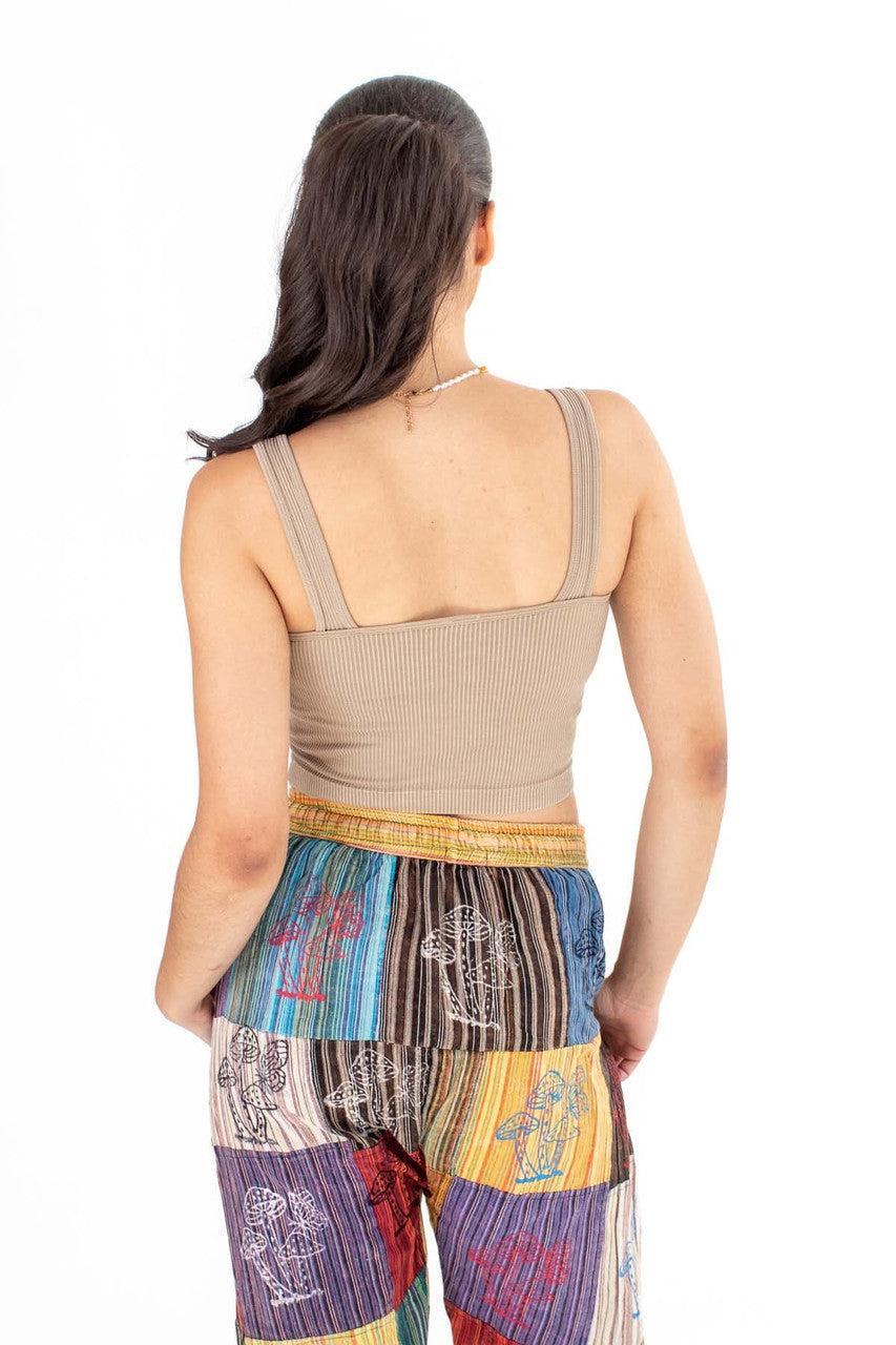 Beige Heavy Ribbed Seamless Tank Product Image