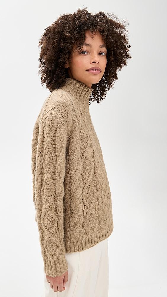 Jenni Kayne Cable Half Zip Sweater | Shopbop Product Image