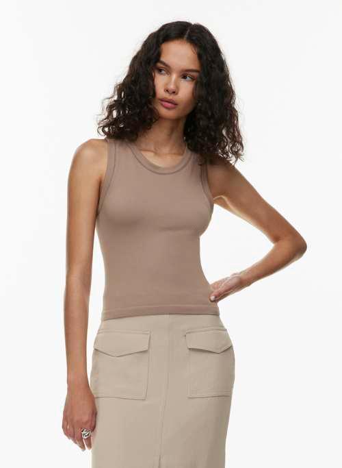 rib seamless crew tank Product Image