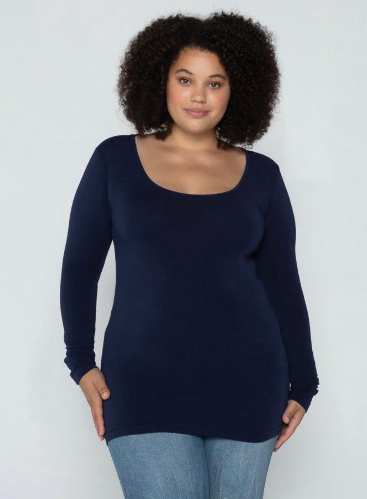 C’est Moi Scoop Neck long sleeve top Product Image