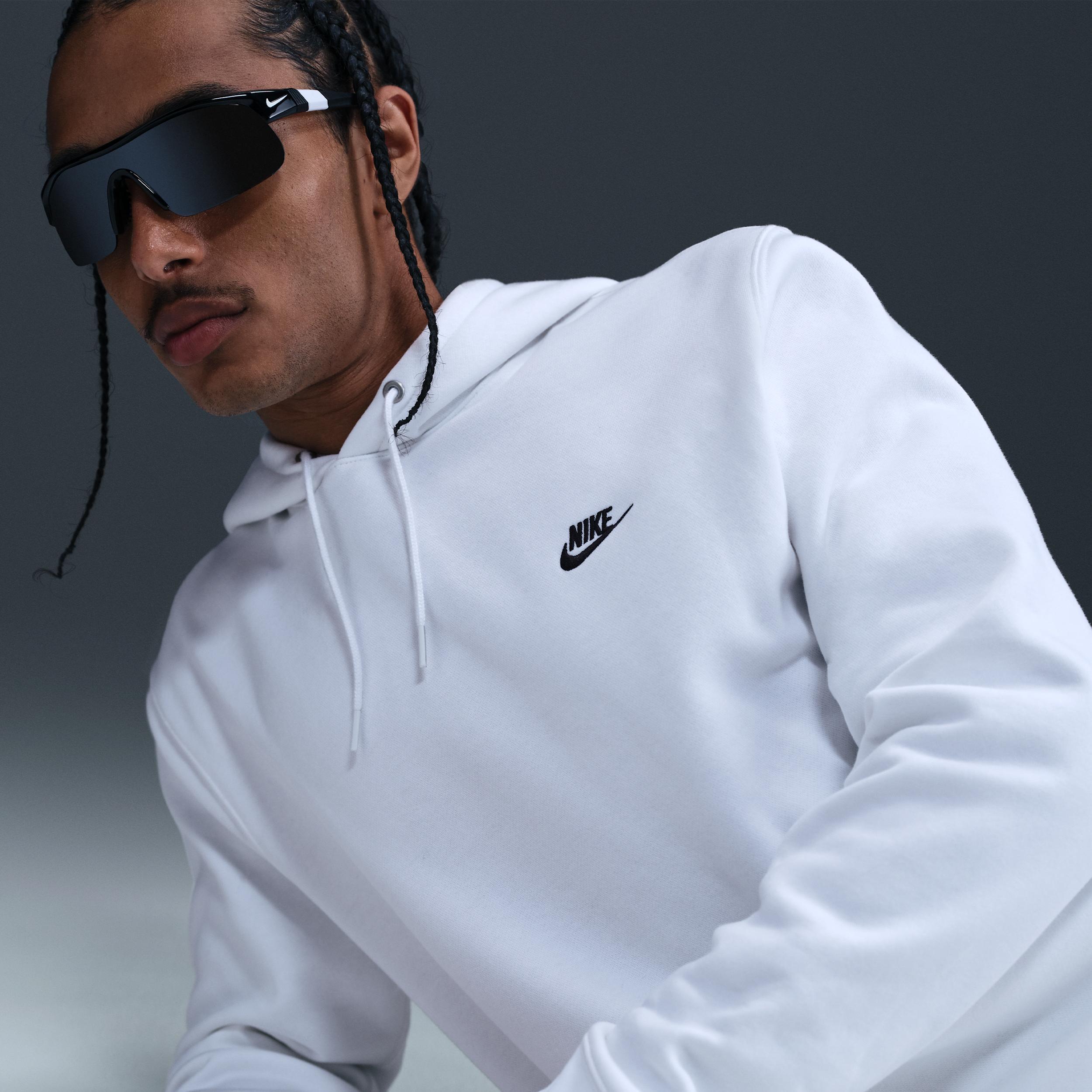 Mens Nike Club Pull-Over Fleece Hoodie Product Image