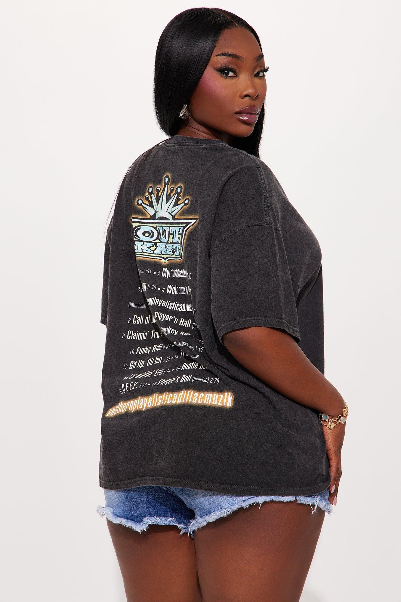 Outkast Washed Front and Back Tee - Black Product Image