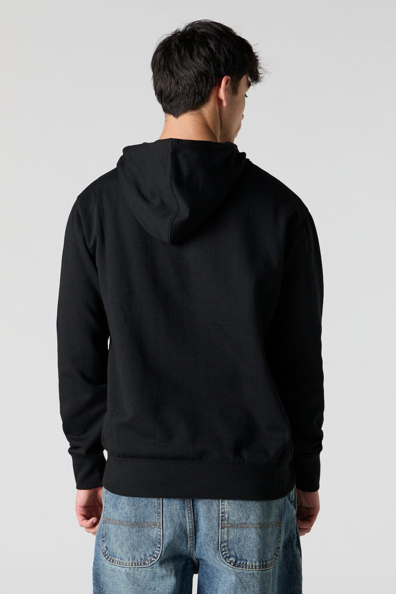City Embroidered Fleece Hoodie Male Product Image