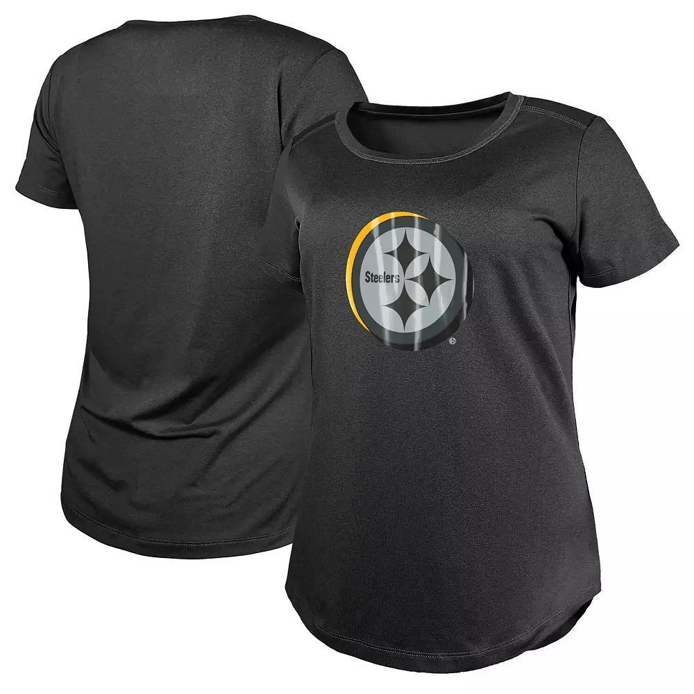 Women's New Era  Charcoal Pittsburgh Steelers 2024 NFL Draft T-Shirt, Size: Medium Product Image