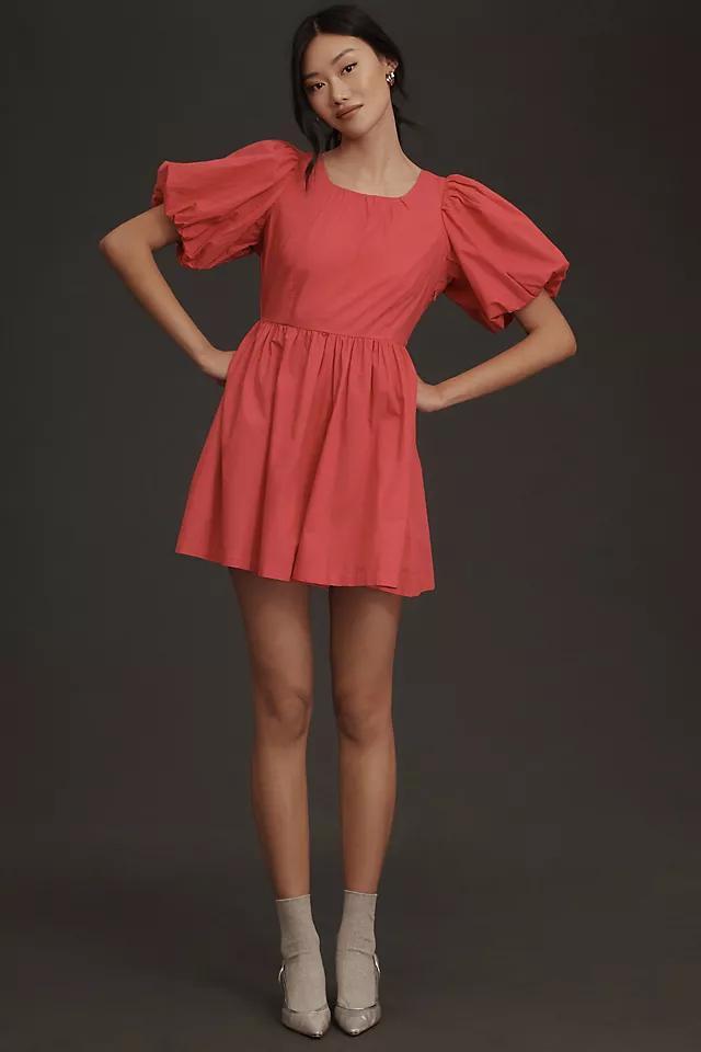 By Anthropologie Puff-Sleeve Romper Product Image