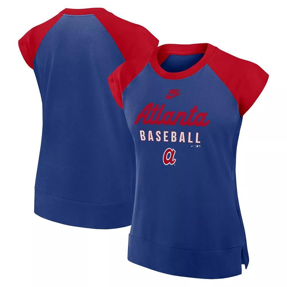 Atlanta Braves Cooperstown Womenâs Nike Women's Dri-FIT MLB Mid-Sleeve T-Shirt Product Image