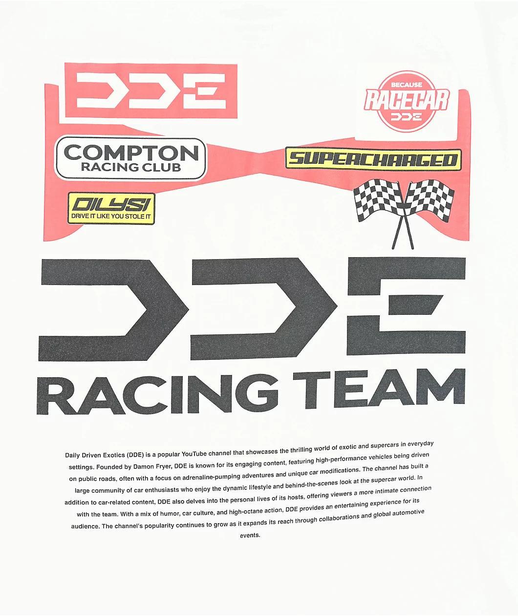 DDE Racing Team White T-Shirt Product Image