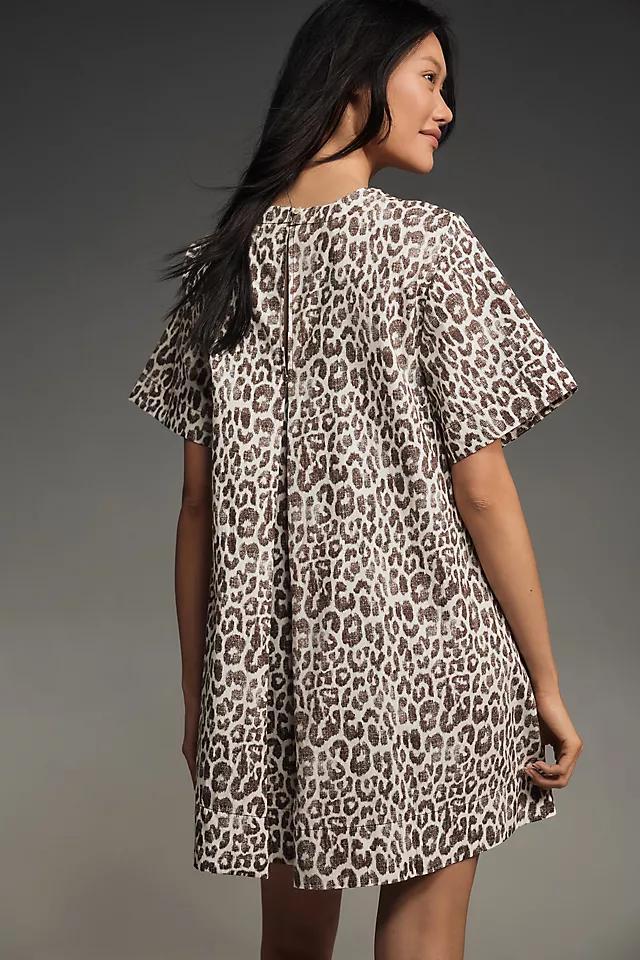 The Emmy Short-Sleeve Swing Mini Dress by Maeve Product Image