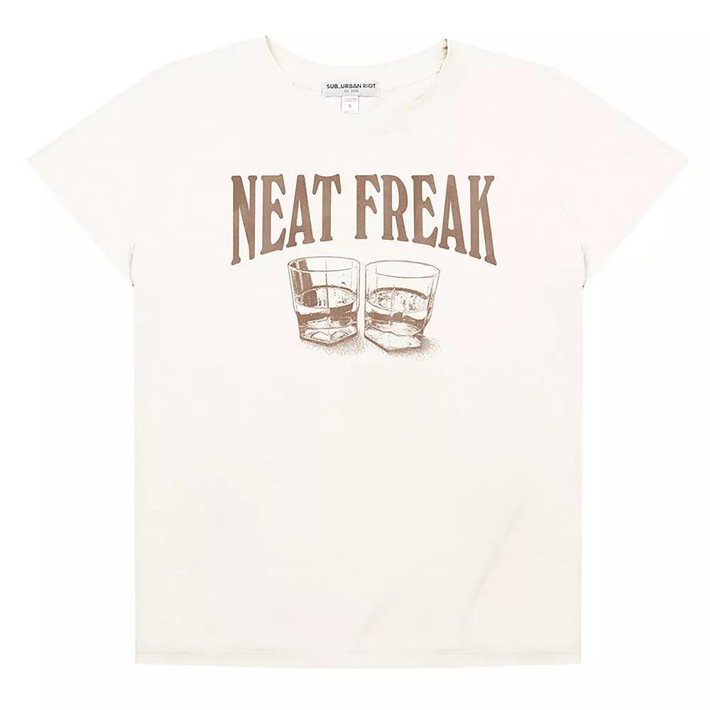 Womens Suburban Riot Neat Freak Loose Graphic Tee, Girls Product Image