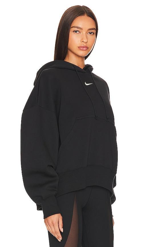 Nike Women's Sportswear Phoenix Fleece Over-Oversized Pullover Hoodie in Black/Black Size Small Cotton/Polyester/Fleece Product Image