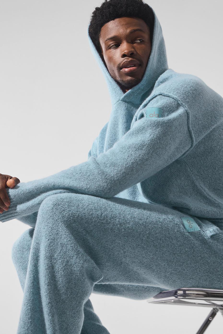 New Class Cashmere Hoodie - Celestial Blue Granite Heather Product Image