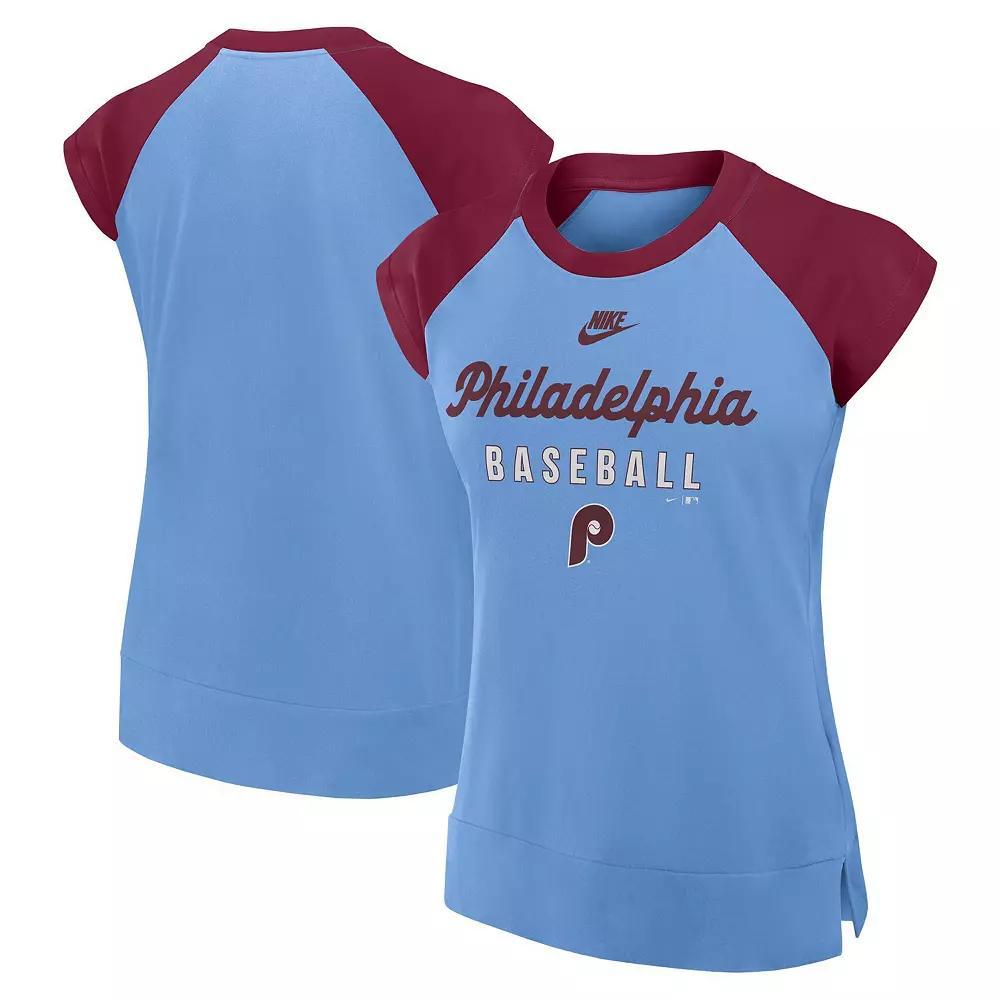 Philadelphia Phillies Cooperstown Womens Nike Womens Dri-FIT MLB Mid-Sleeve T-Shirt | 03AN033TPHP-55E Product Image