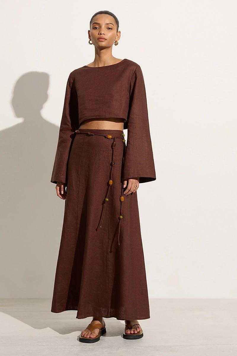 Es Raco Skirt Tobacco - Final Sale Product Image