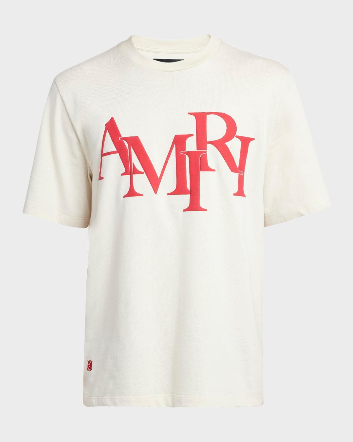 Mens Staggered Logo T-Shirt Product Image