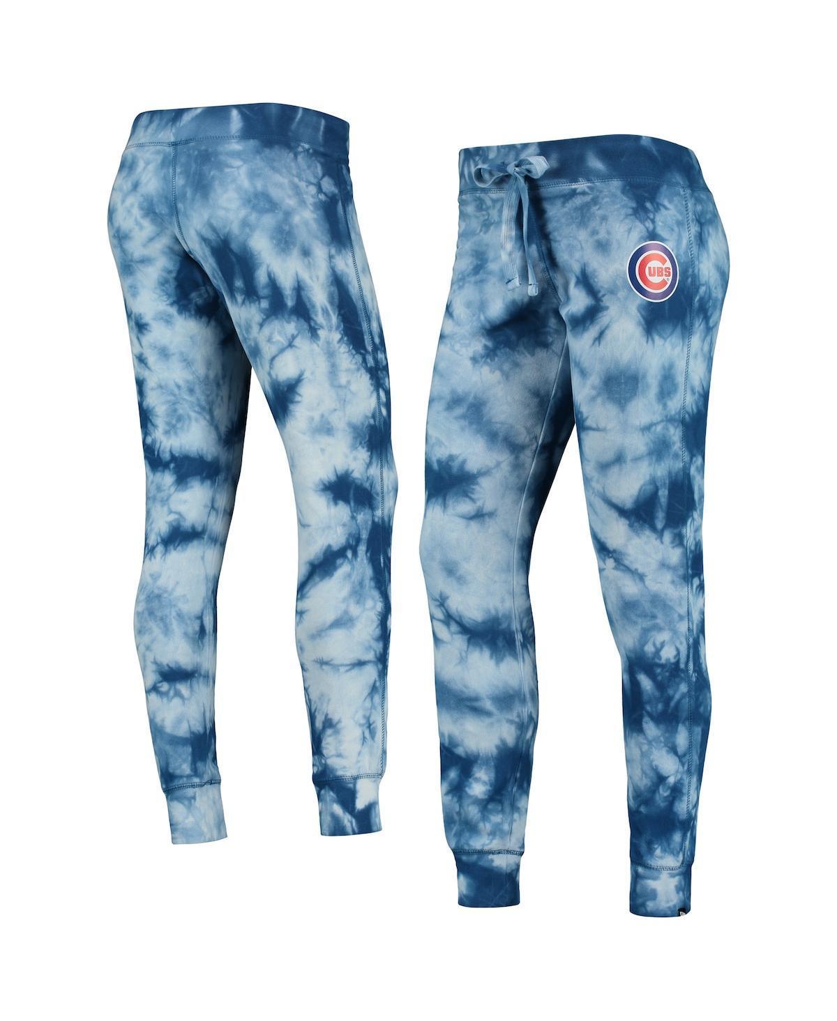 Women's New Era Royal Chicago Cubs Tie-Dye Jogger Pants, Size: 2XL, Blue Product Image