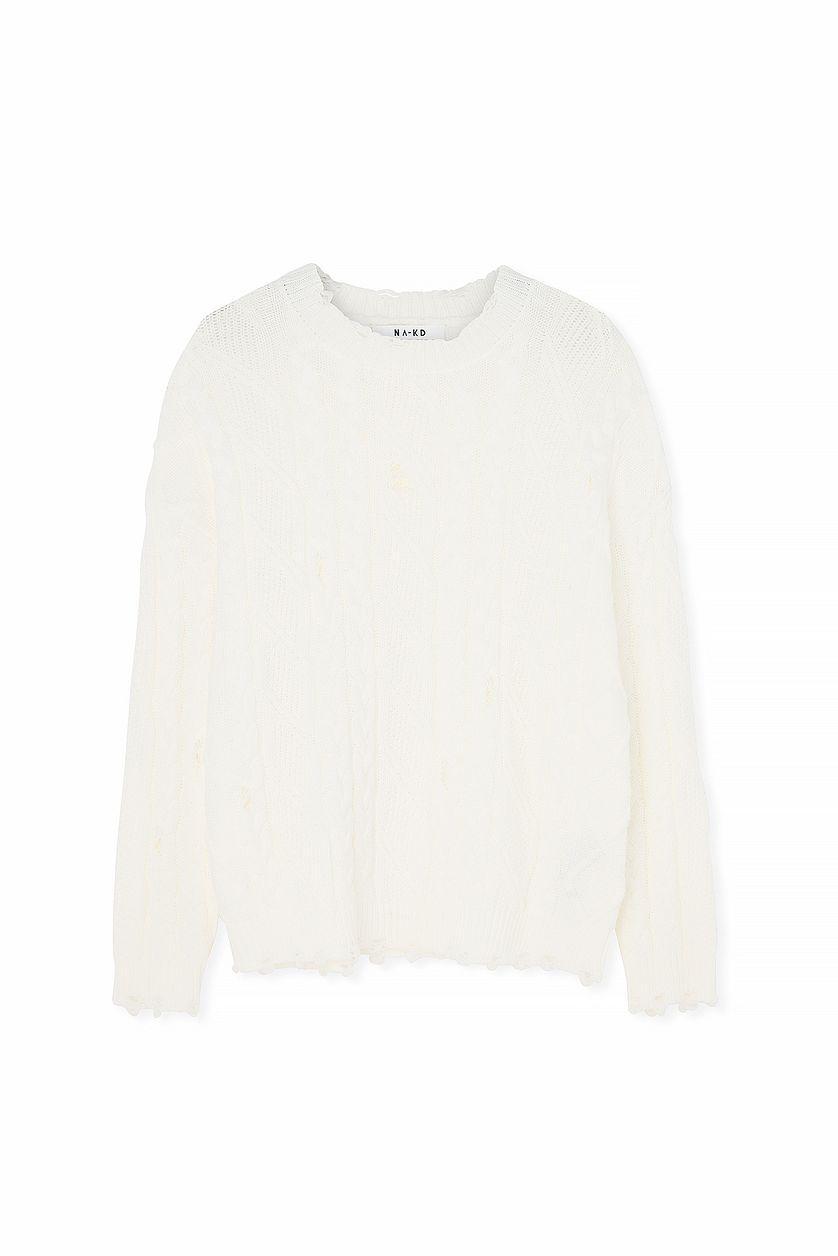 Cable Knitted Oversized Sweater Product Image