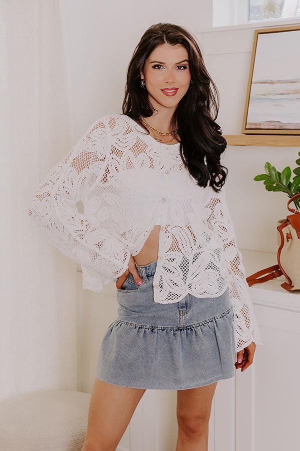 Boho Love Crochet Button Up Product Image