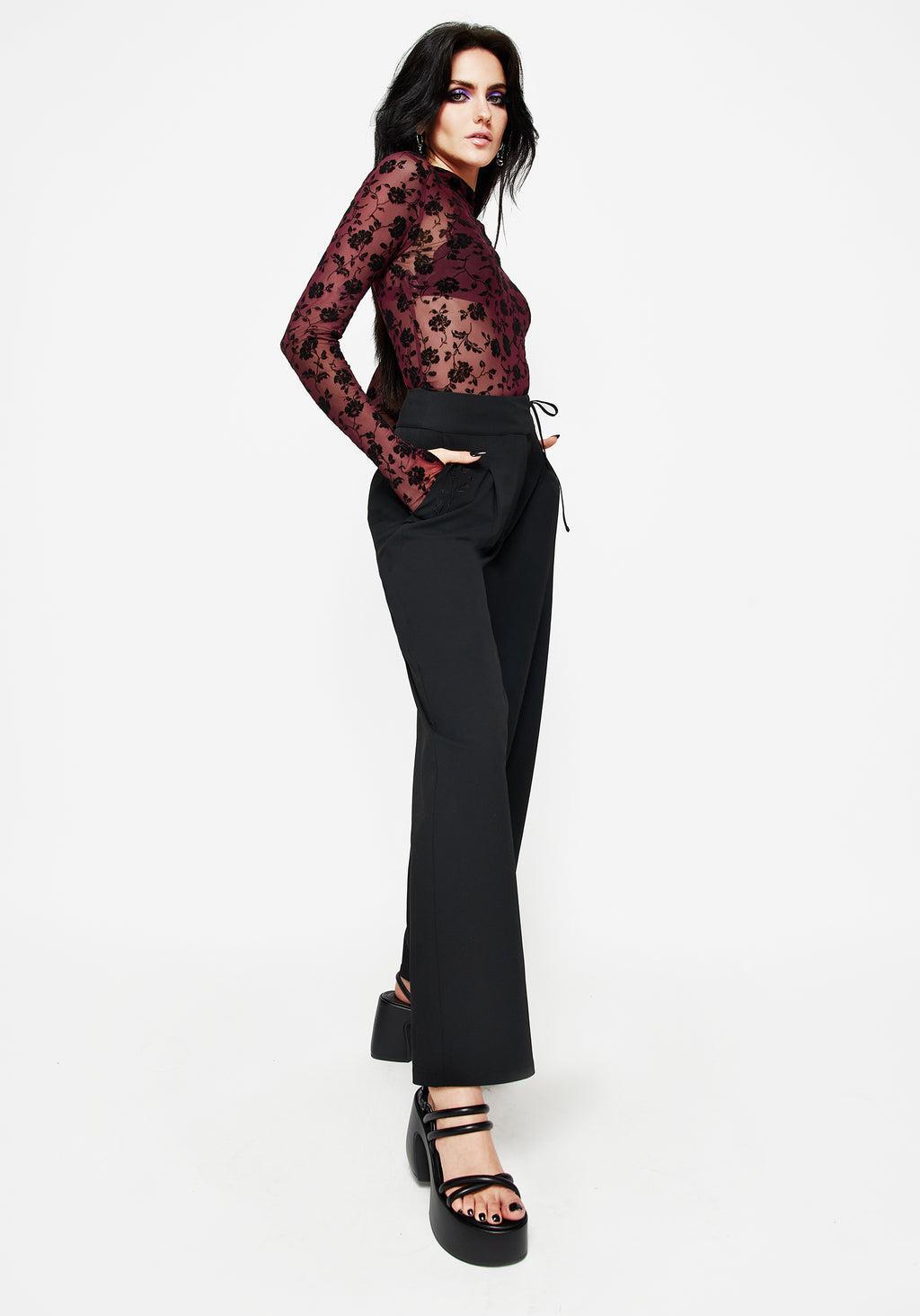 Theodora Floral Mesh Long Sleeve Top Product Image
