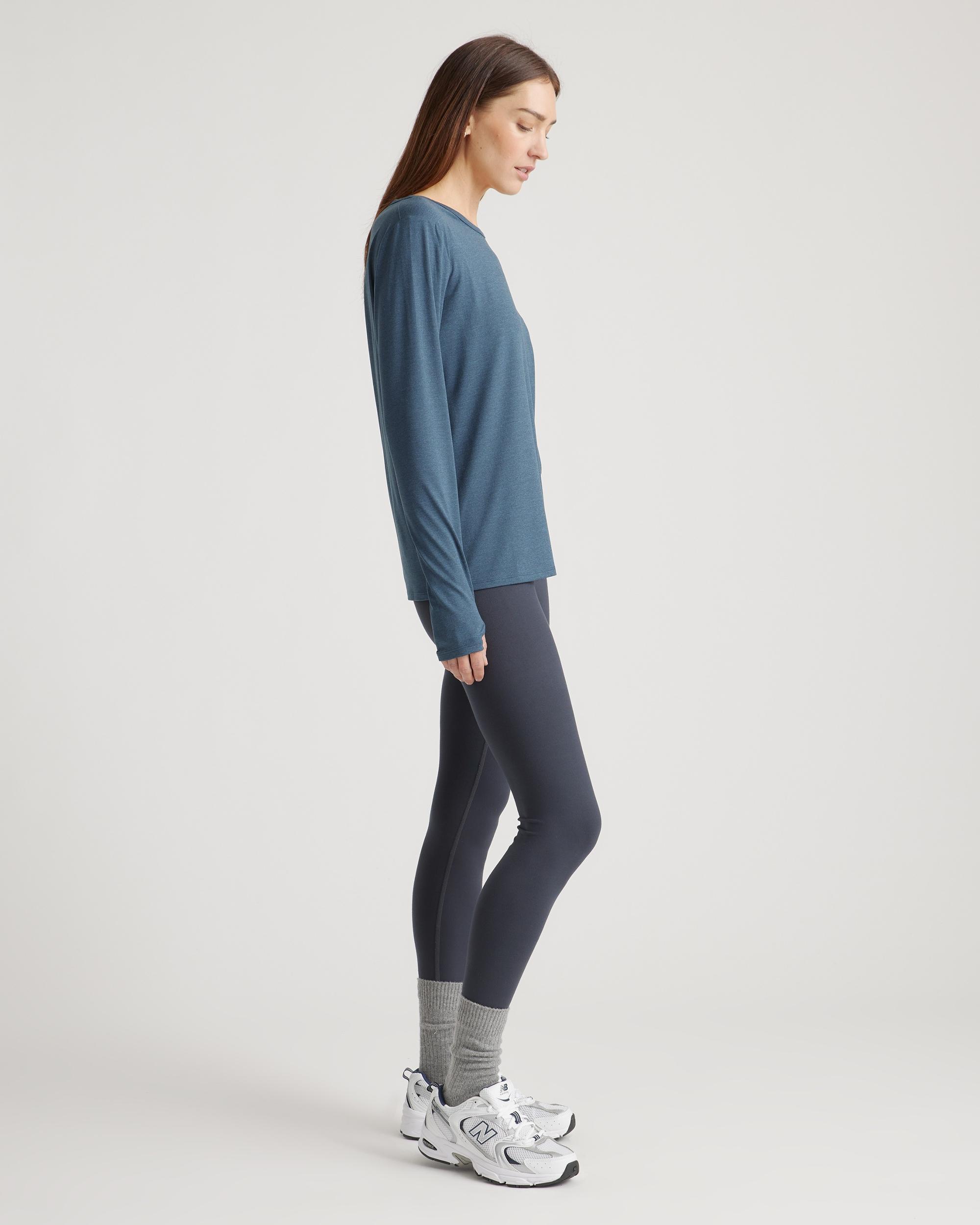 Quince | Women's Flowknit Breeze Long Sleeve Top Size XL, 100% Polyester Product Image