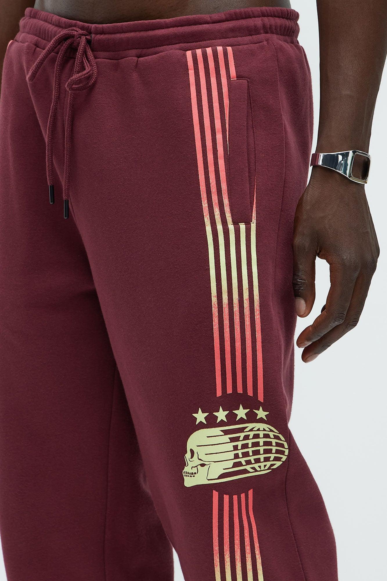 4 Star Champion Sweatpants - Burgundy Product Image