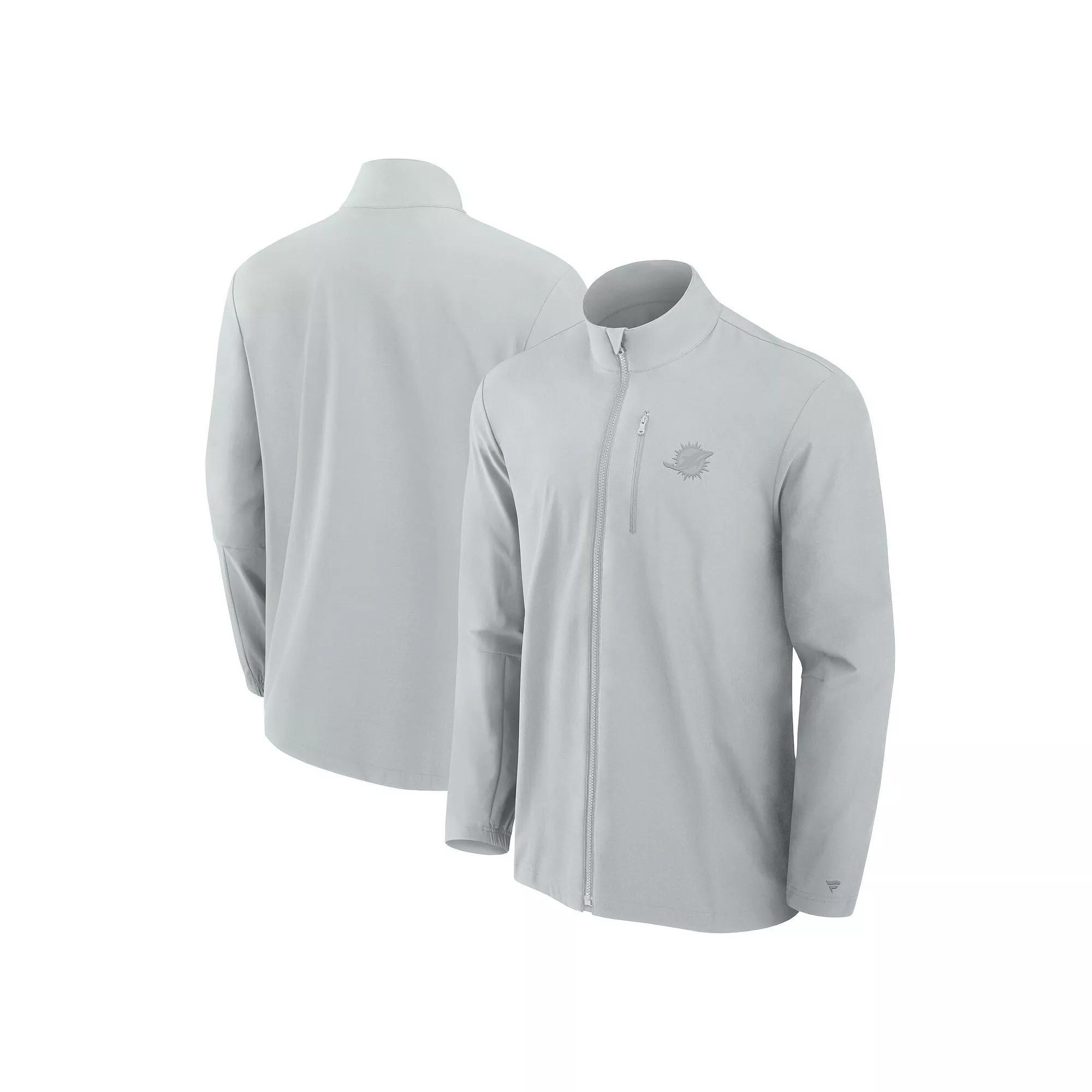 Men's Fanatics Signature Gray Buffalo Bills Front Office Woven Full-Zip Jacket, Size: Large, Grey Product Image