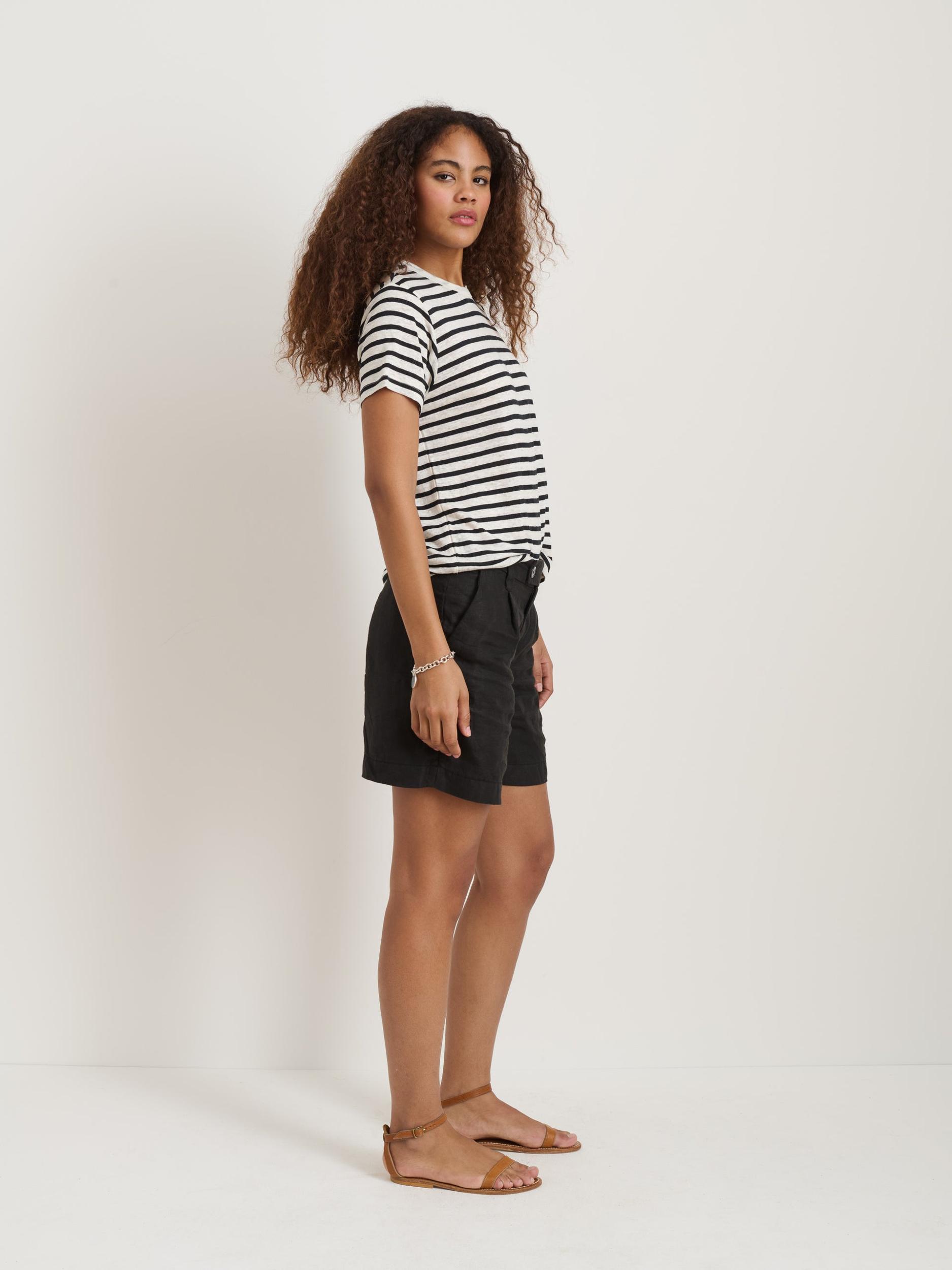 Garcon Striped Tee In Linen Cotton Product Image