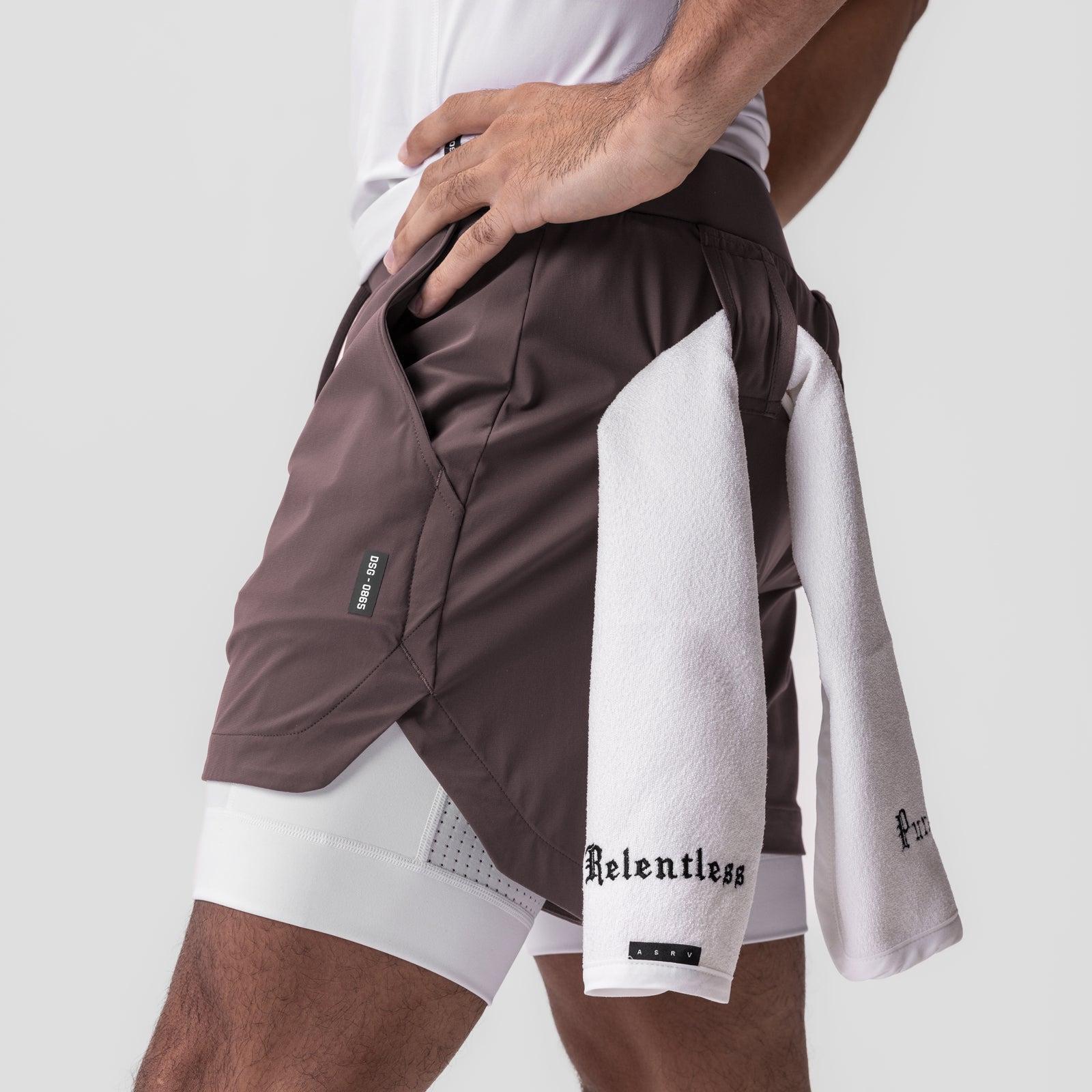 0865. Tetra-Lite® 5" Liner Short - Space Grey "Cyber"/White Product Image