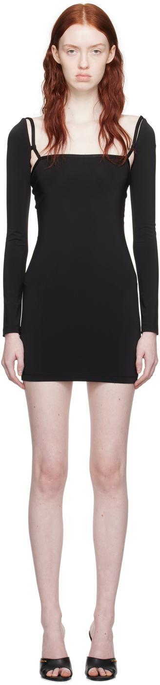ALEXANDER WANG T Stretch-jersey Mini Dress In Black Product Image