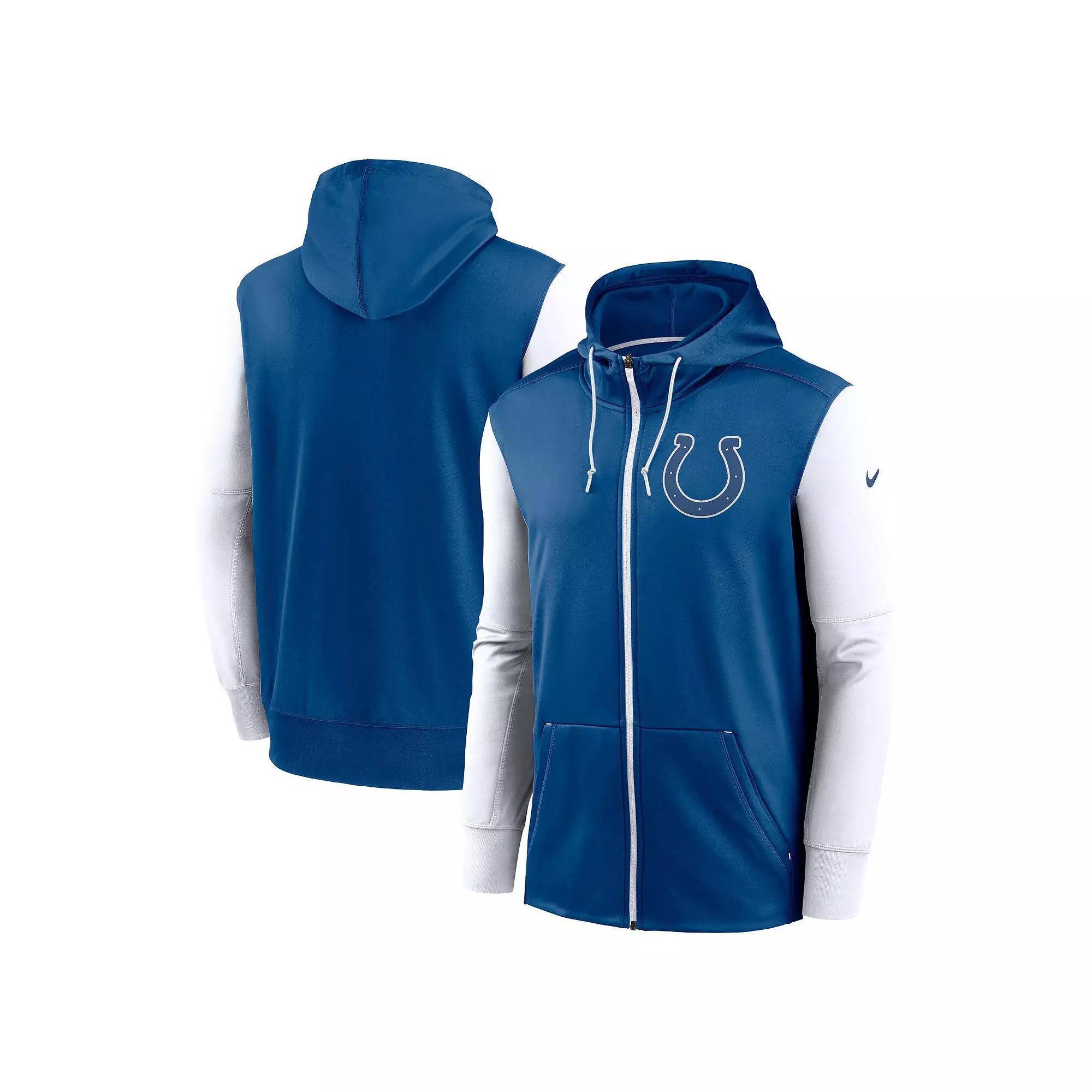 Men's Nike Royal Indianapolis Colts Performance Full-Zip Hoodie, Size: 3XL, Blue Product Image