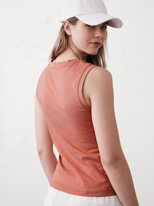 Premium Cotton V-Neck Tank Product Image