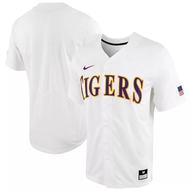 Mens Nike LSU Tigers Replica Full-Button Baseball Jersey Product Image