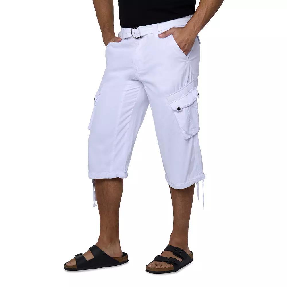 Men's Xray Messenger Belted Cargo Shorts, Size: 36, Black Camo Product Image