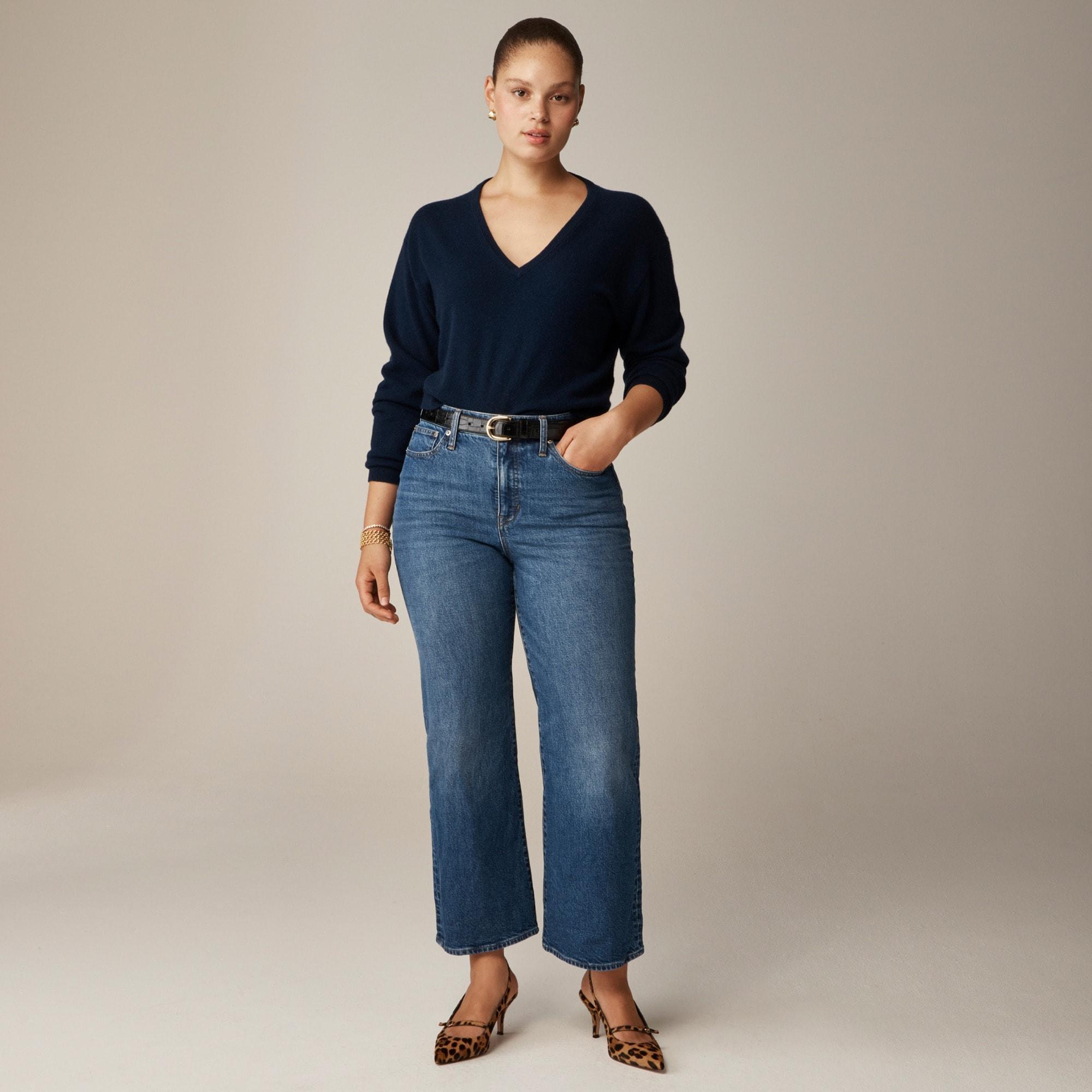 High-rise slim wide jean in 1996 semi-stretch Product Image