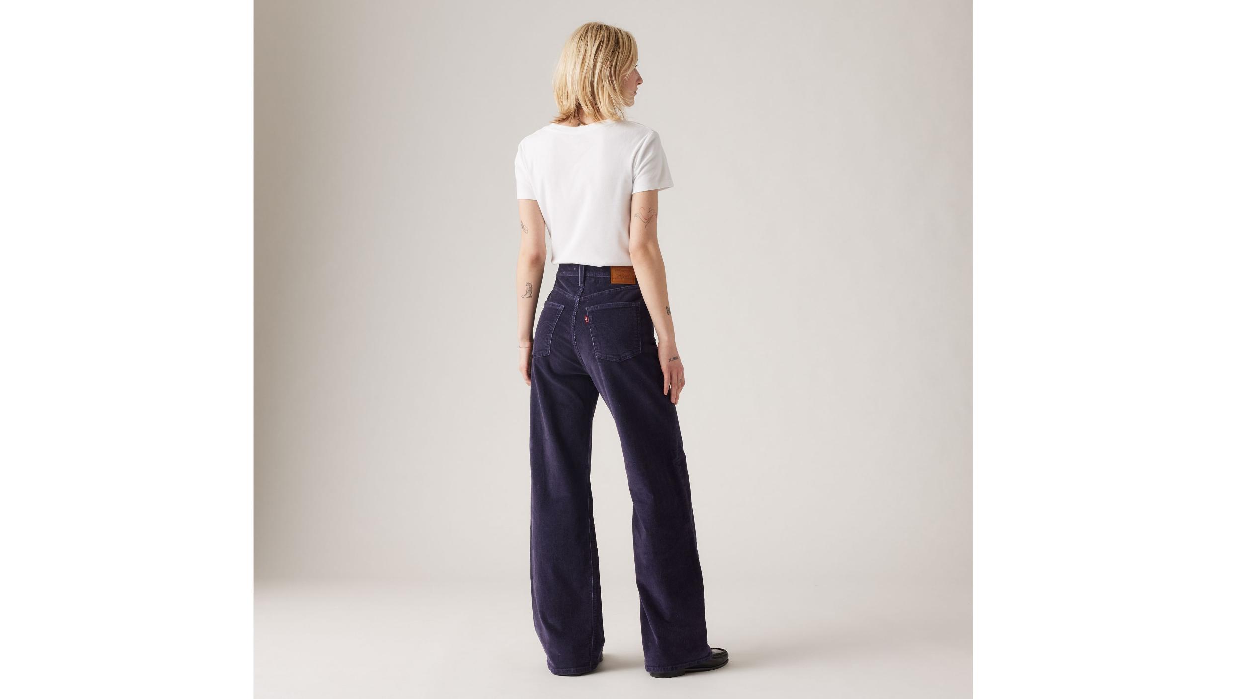 Ribcage Wide Leg Corduroy Women's Jeans Product Image