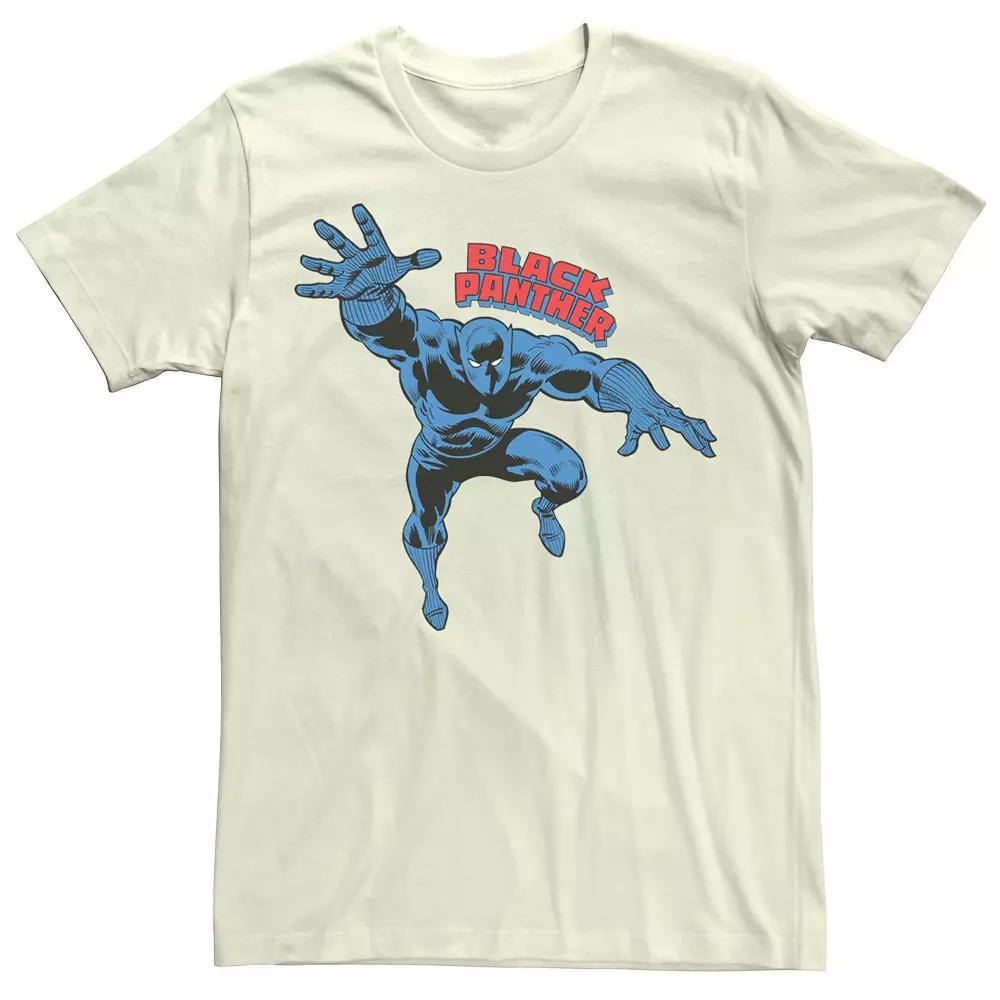 Men's Marvel Oversize Black Panther Comic Tee, Size: XXL, White Product Image