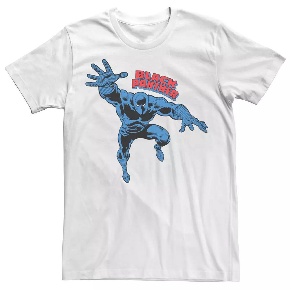 Men's Marvel Oversize Black Panther Comic Tee, Size: XXL, White Product Image