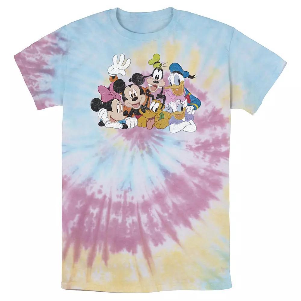 Men's Disney Mickey Classic Characters Wash Tee, Size: Medium, White Blue Product Image