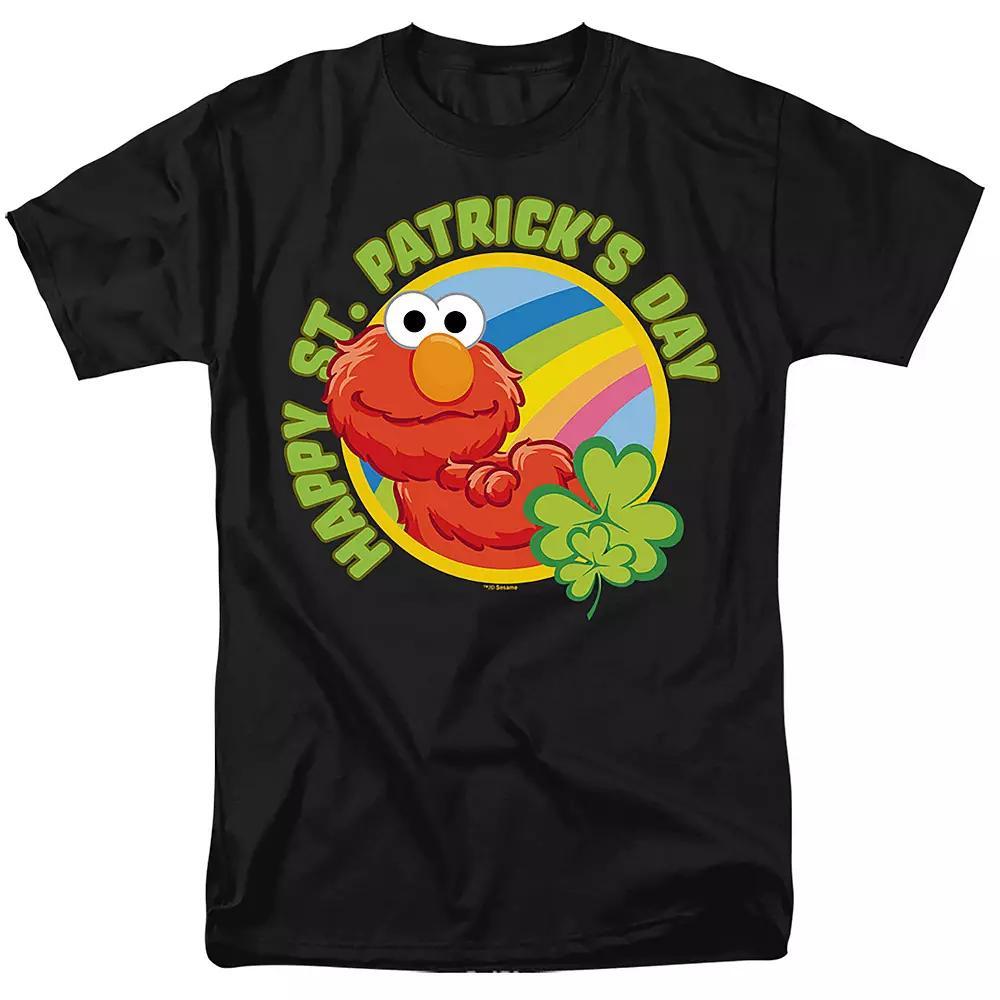 Men's Sesame Street Elmo Lucky Graphic Tee, Size: Large, Black Product Image